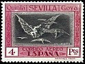 Spain 1930 Goya 4 PTS Carmine and Black Edifil 527